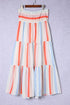 'Umara' Striped Strapless Dress - Celes Fashion